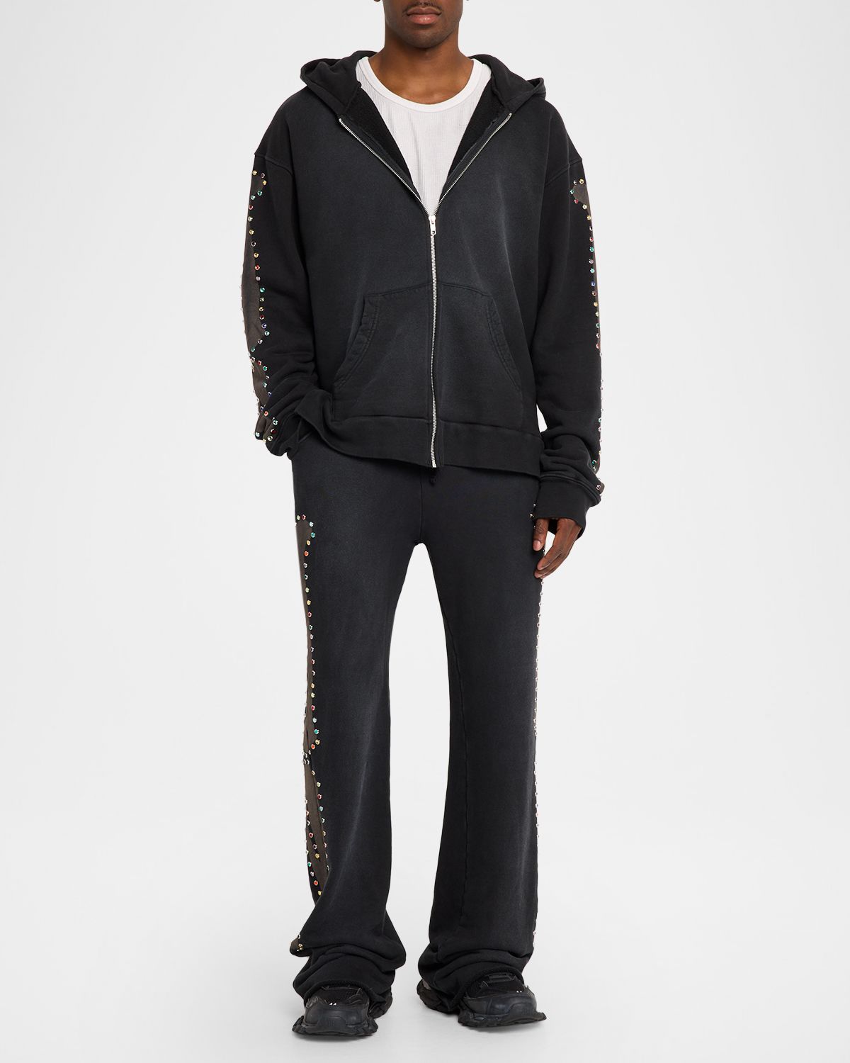 Alchemist Men 's Cotton Rhinestone-Embellished Bones Atelier Sweatpants | Thumbnail 4 Alchemist Men 's Cotton Rhinestone-Embellished Bones Atelier Sweatpants | Thumbnail 4
