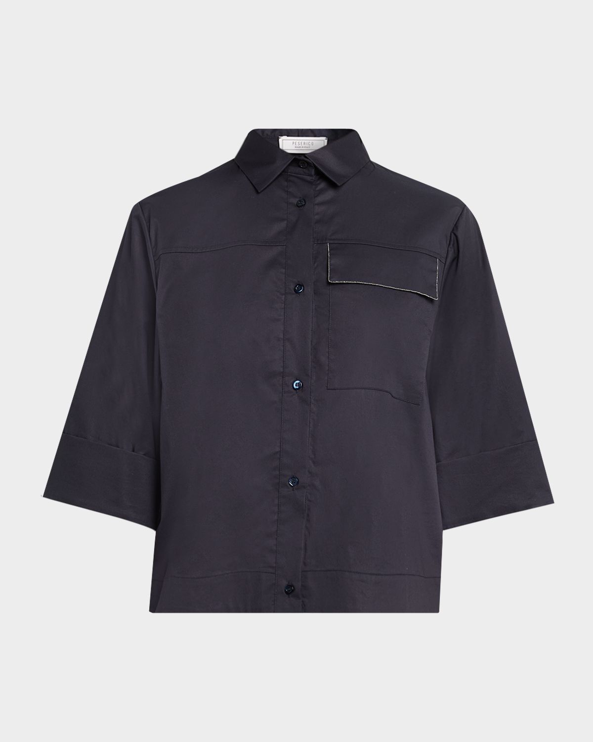 Peserico Boxy Stretch Cotton Shirt | Thumbnail 6