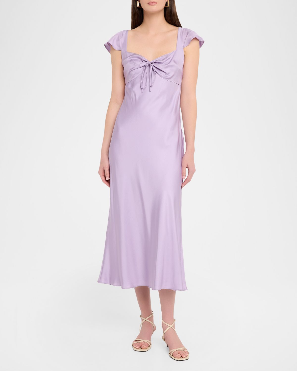Toccin Marcella Bias-Cut Silk Slip Dress