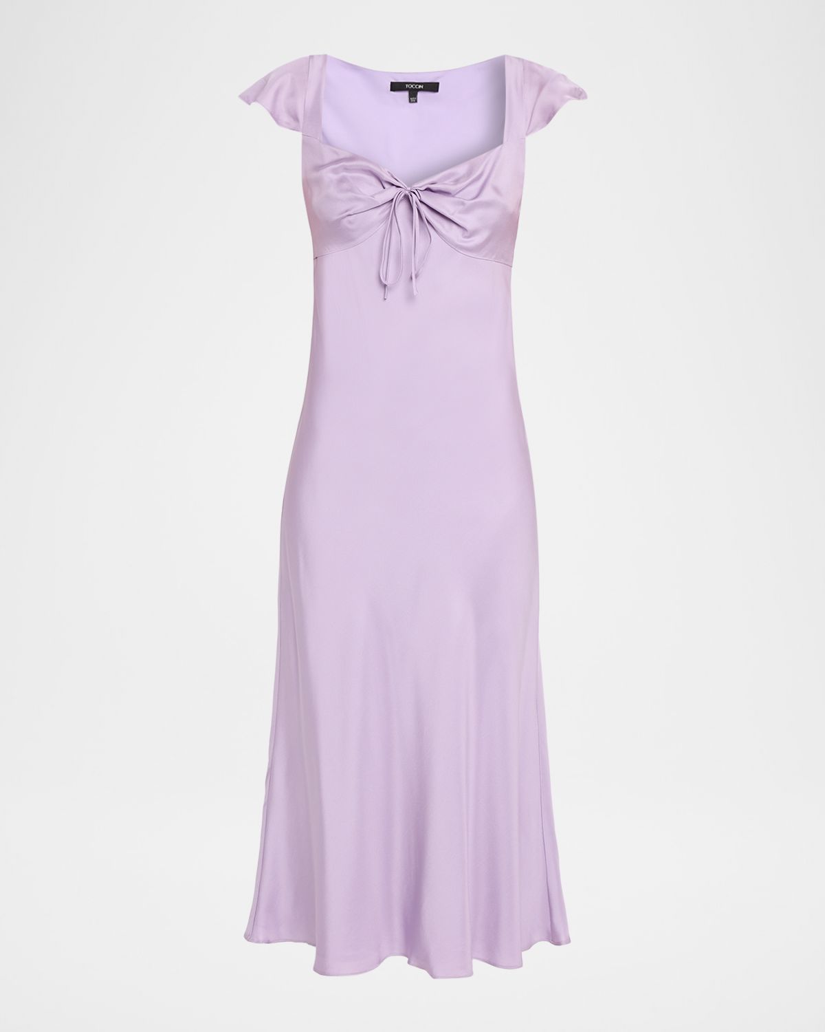 Toccin Marcella Bias-Cut Silk Slip Dress