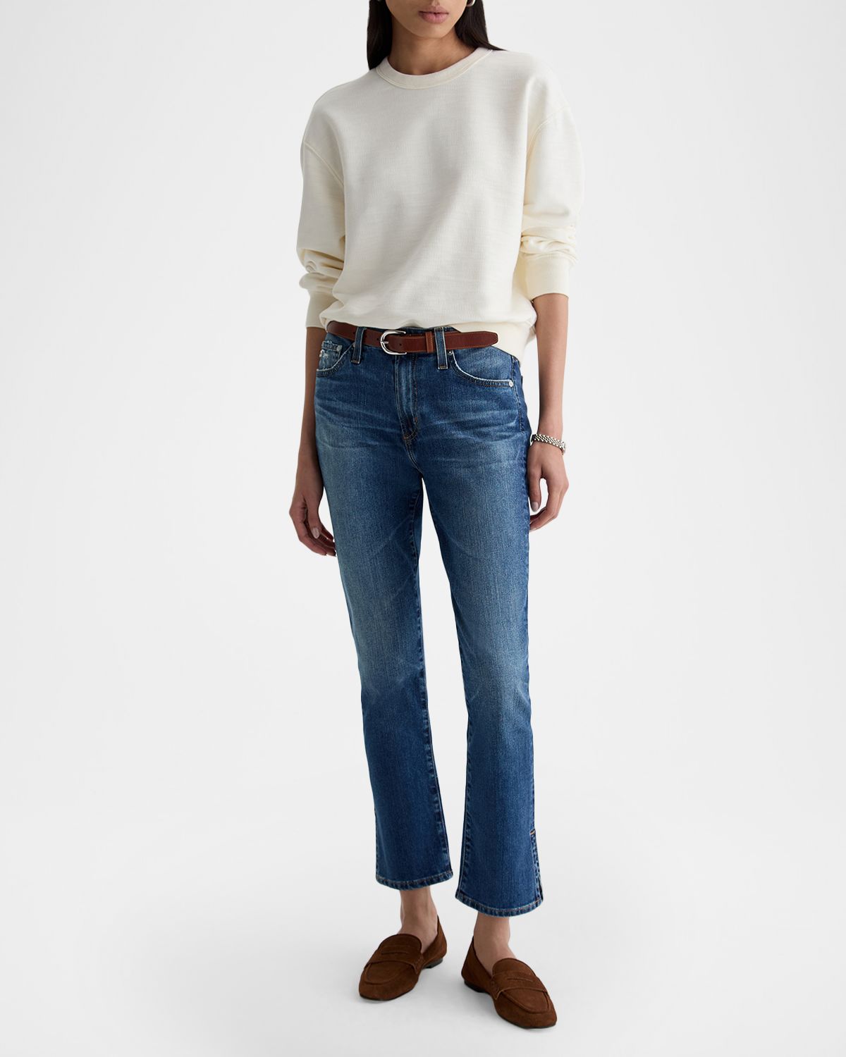 AG Jeans Mari Cropped Stretch Denim Jeans