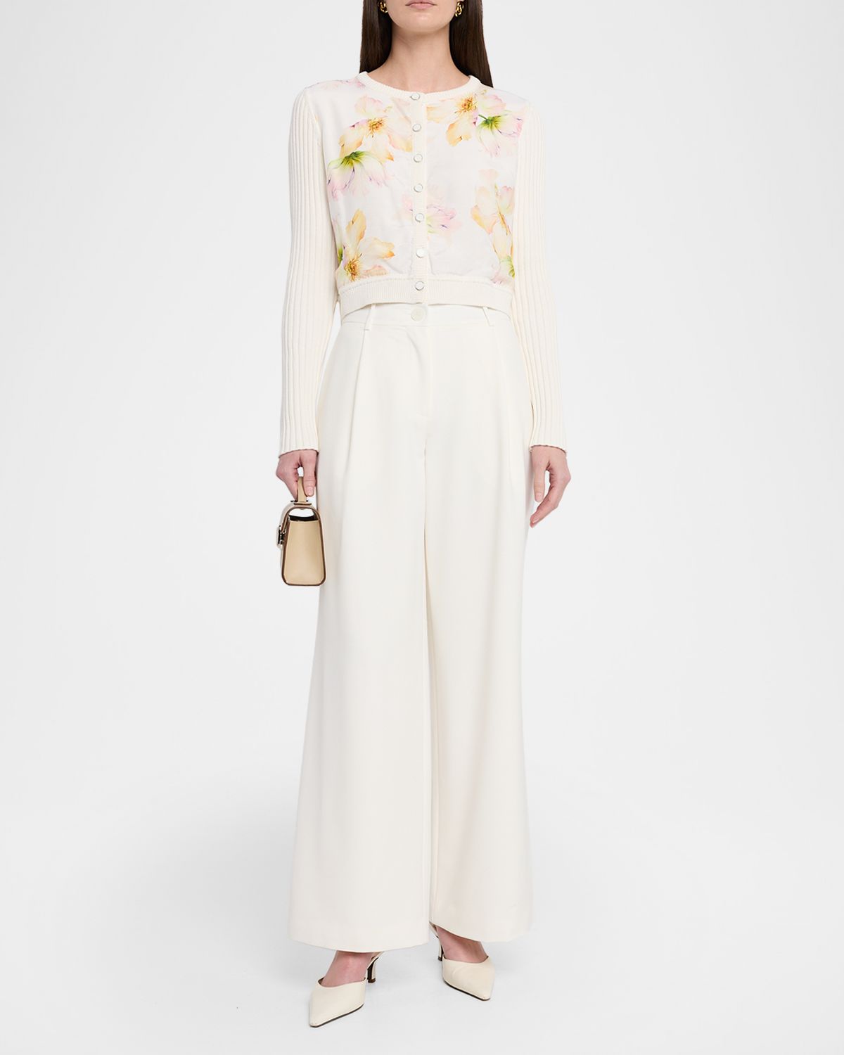 Toccin Miriam Silk Combo Cardigan