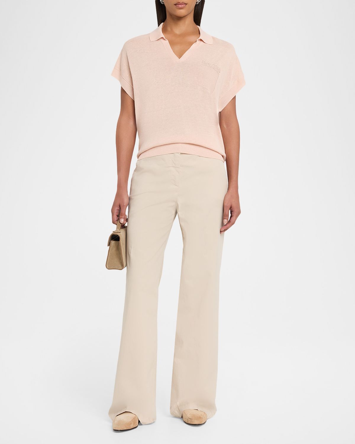 Peserico Tricot Cotton-Linen Polo Sweater | Thumbnail 5 Peserico Tricot Cotton-Linen Polo Sweater | Thumbnail 5
