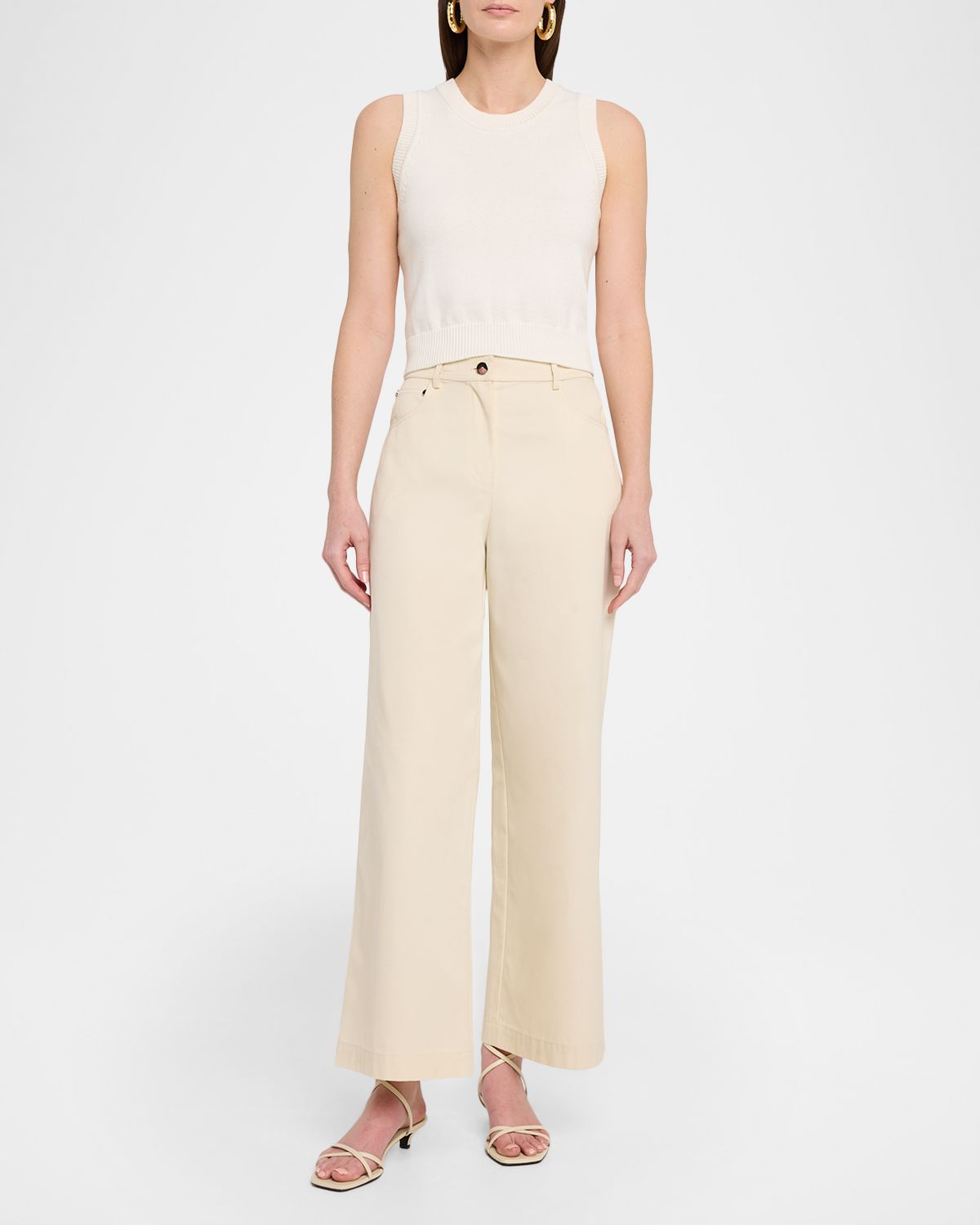 Toccin Maci Cotton-Cashmere Tank Top