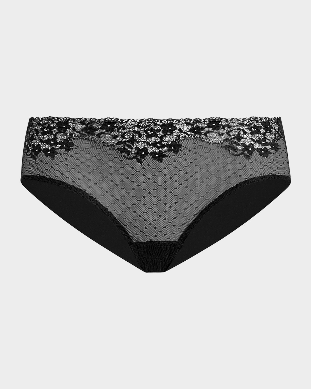 Commando Double Take Lace-Front Microfiber Bikini Briefs
