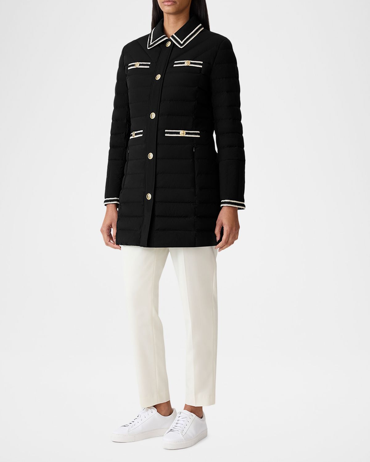 Mackage Precious Crochet-Trim Down Jacket