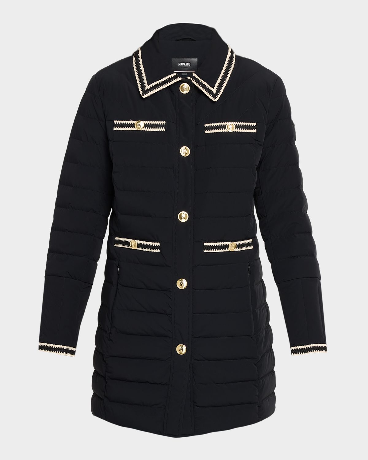 Mackage Precious Crochet-Trim Down Jacket