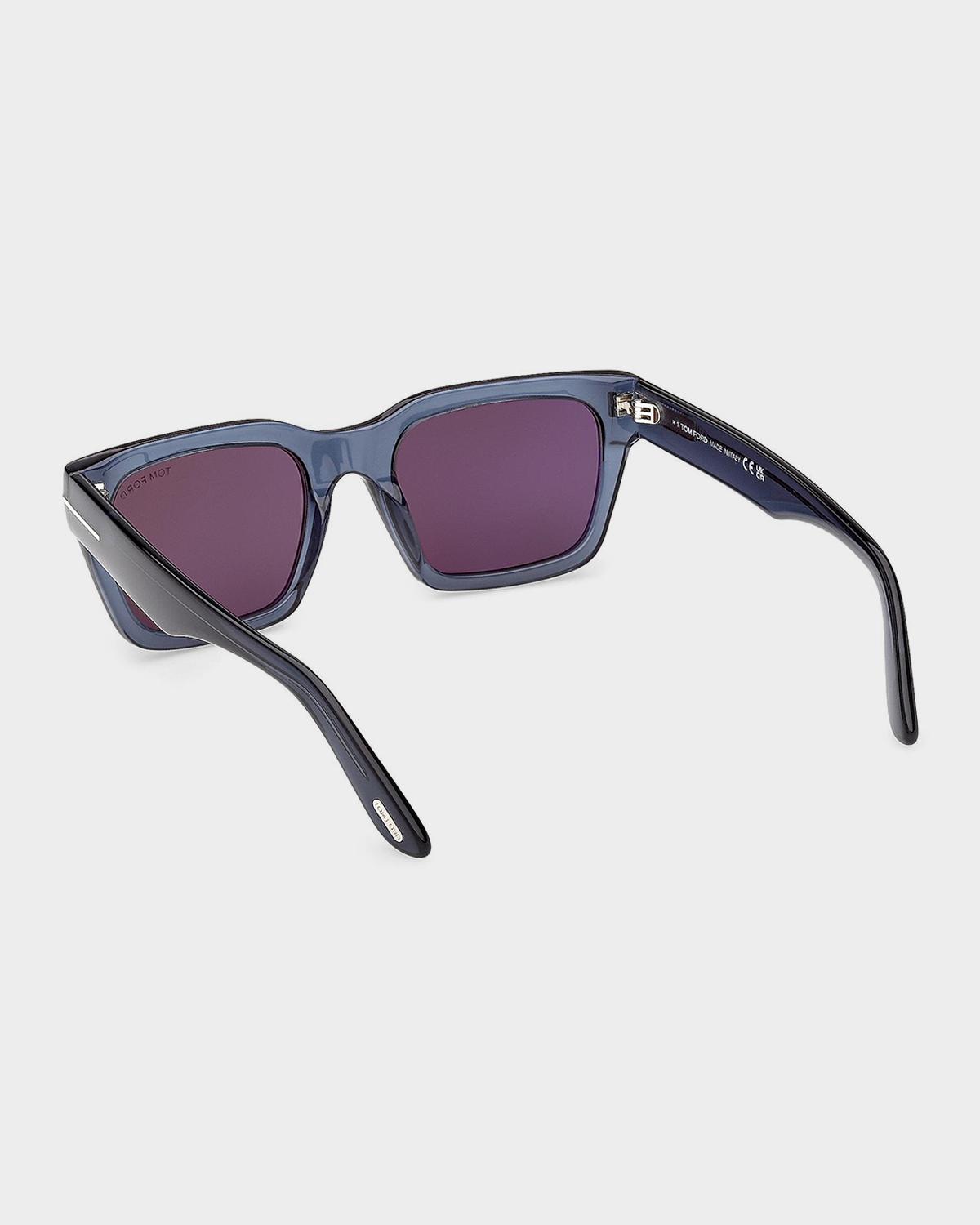 TOM FORD Men's Andy 02 55mm Square Acetate Sunglasses | Thumbnail 2 TOM FORD Men's Andy 02 55mm Square Acetate Sunglasses | Thumbnail 2