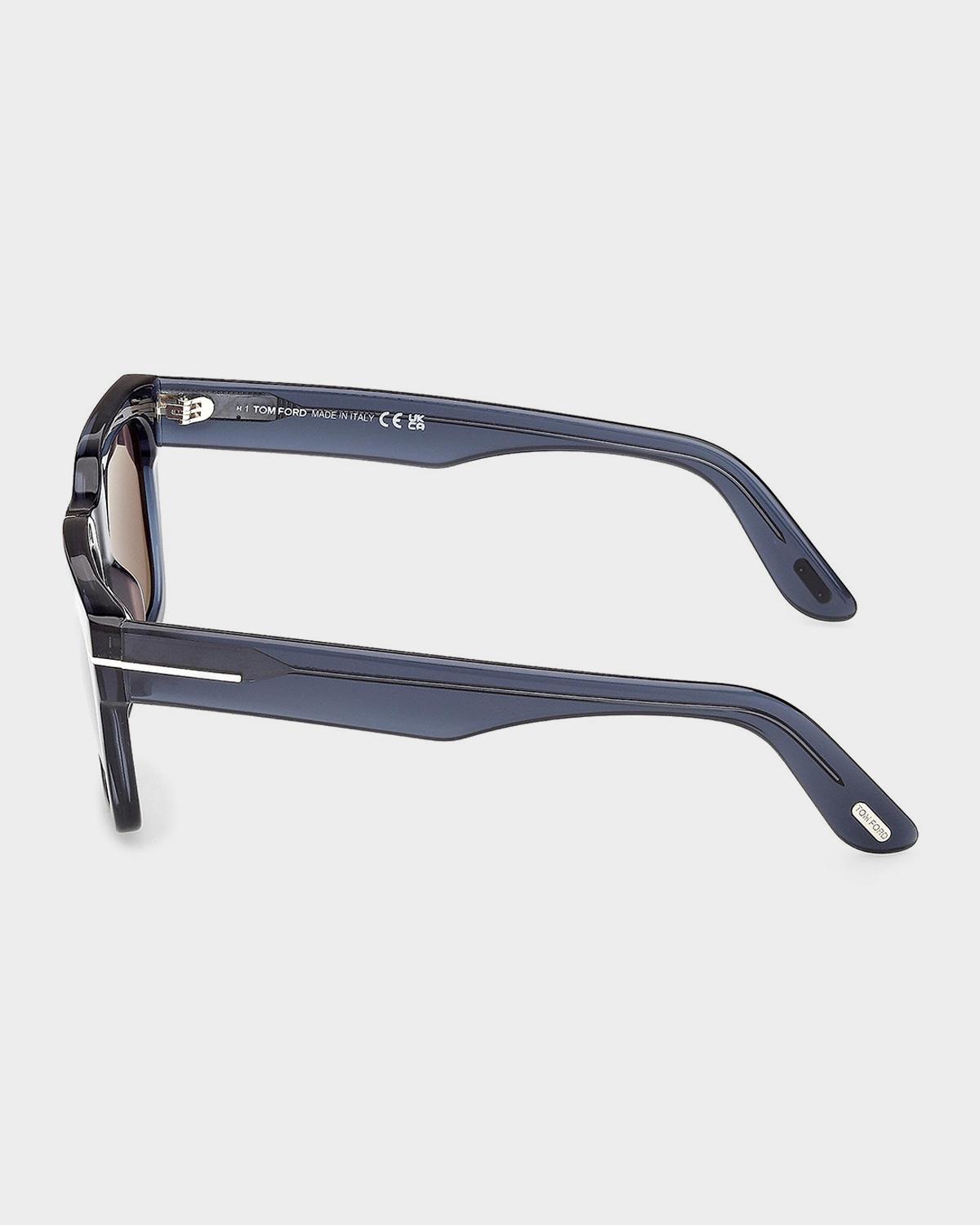 TOM FORD Men's Andy 02 55mm Square Acetate Sunglasses | Thumbnail 8 TOM FORD Men's Andy 02 55mm Square Acetate Sunglasses | Thumbnail 8