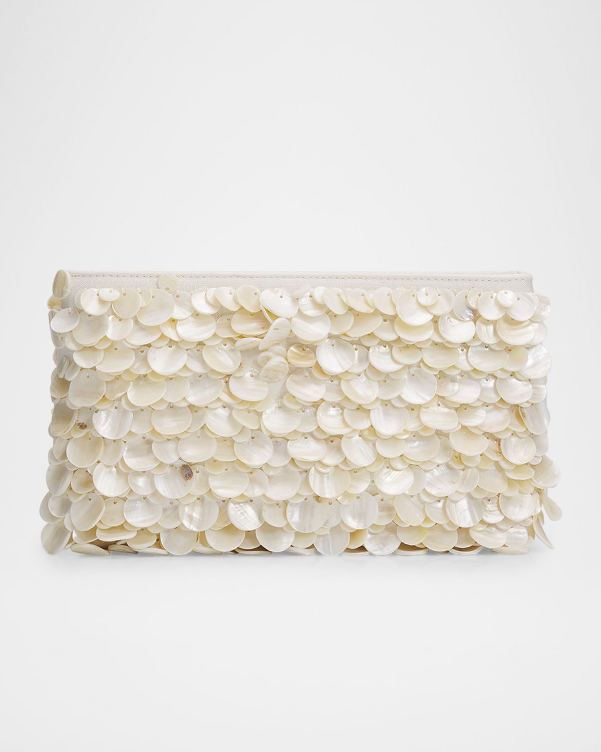 SIMKHAI Reese Seashell Leather Clutch Bag