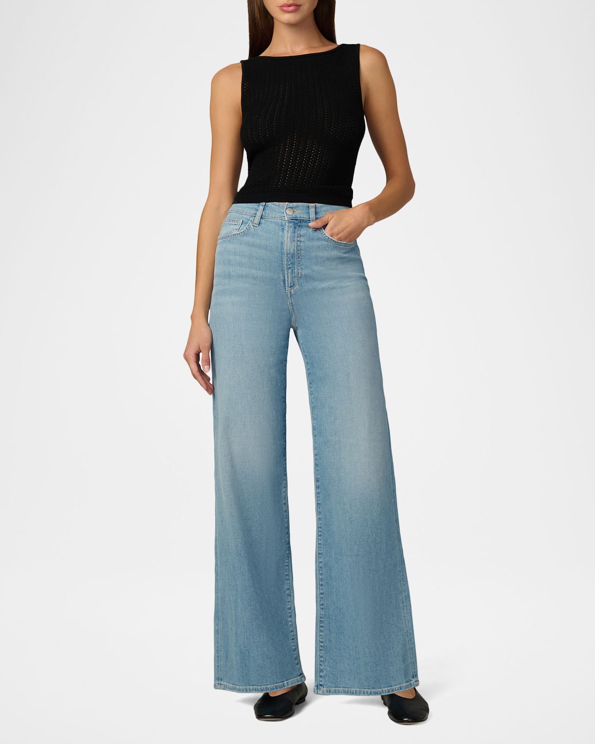 Joe 's Jeans The Crochet Boat-Neck Tank Top