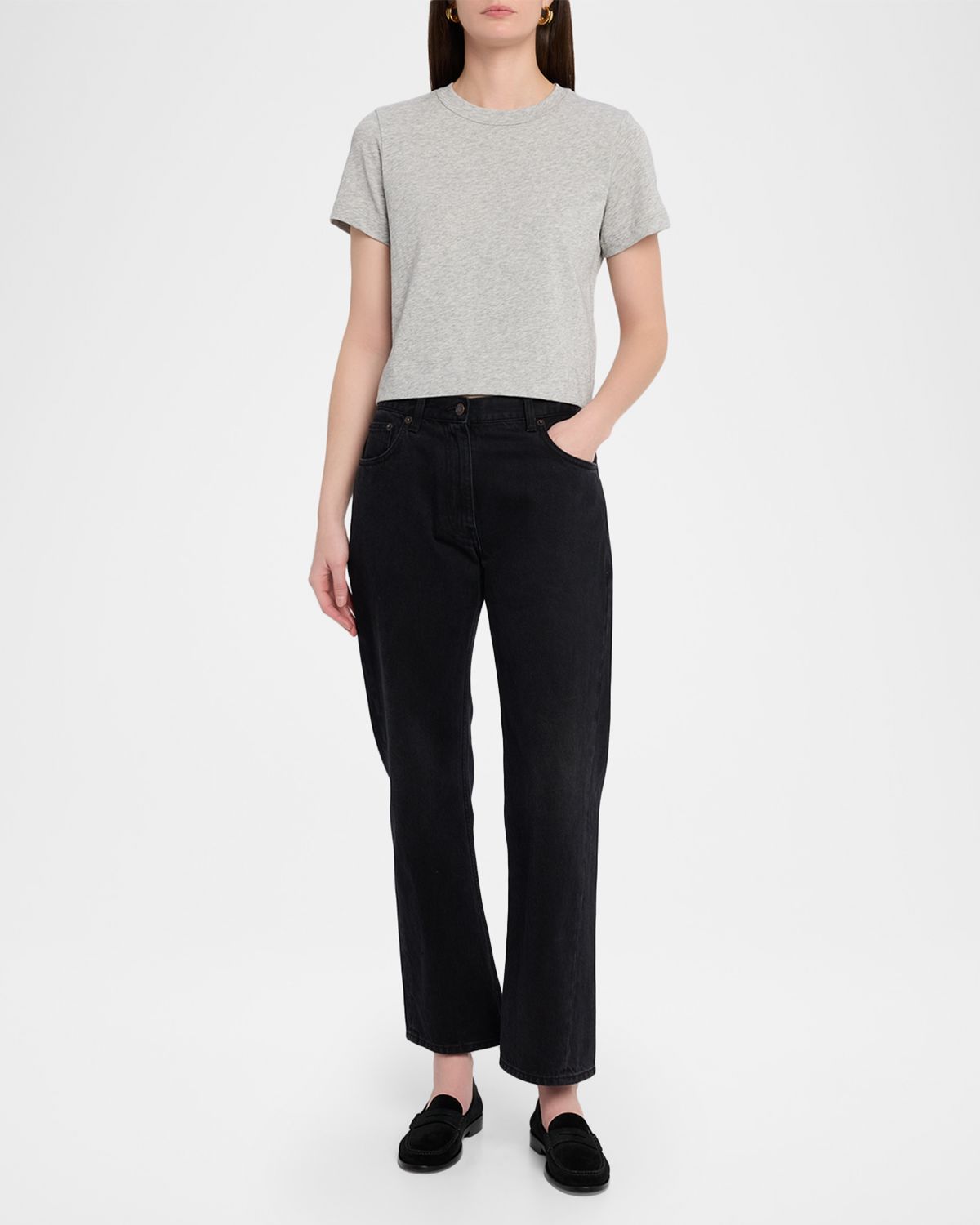 FRAME The Heather Boxy Tee