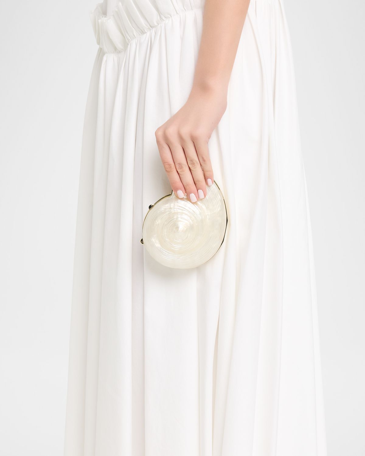 SIMKHAI Marion Acrylic Shell Clutch Bag