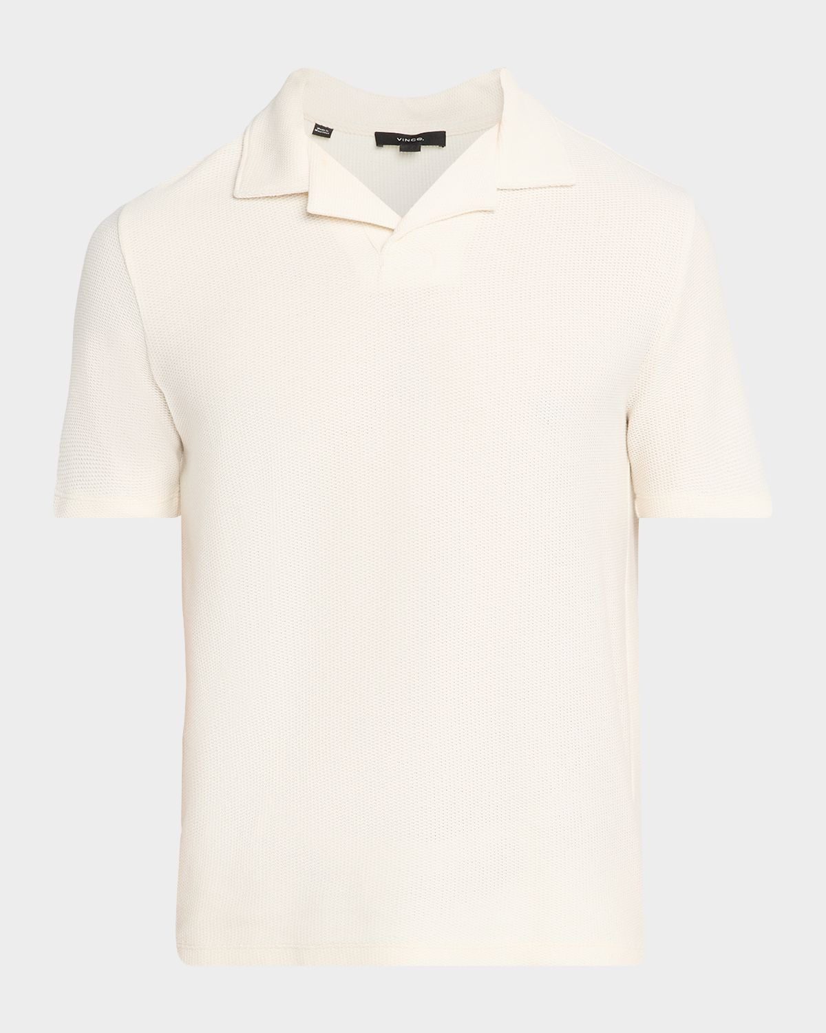 Vince Men 's Honeycomb Johnny Collar Polo Shirt