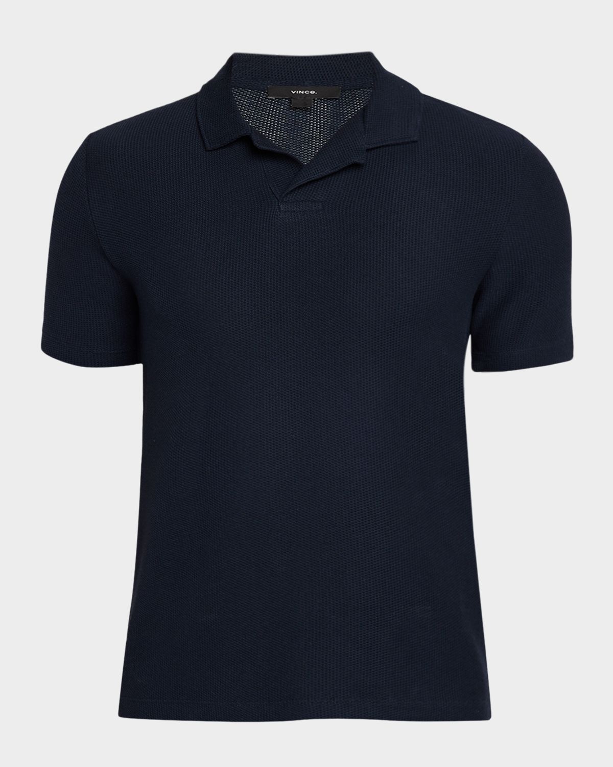 Vince Men 's Honeycomb Johnny Collar Polo Shirt