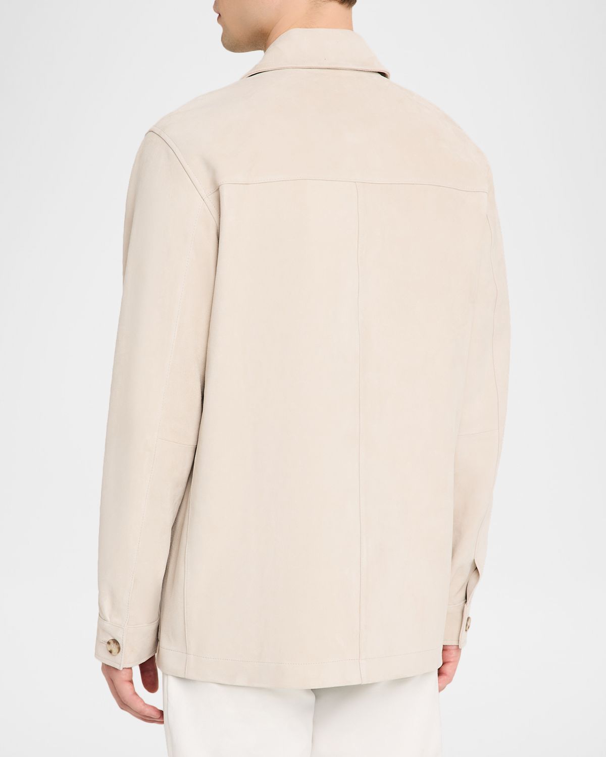 Vince Men 's Suede Patch-Pocket Shirt Jacket | Thumbnail 3 Vince Men 's Suede Patch-Pocket Shirt Jacket | Thumbnail 3
