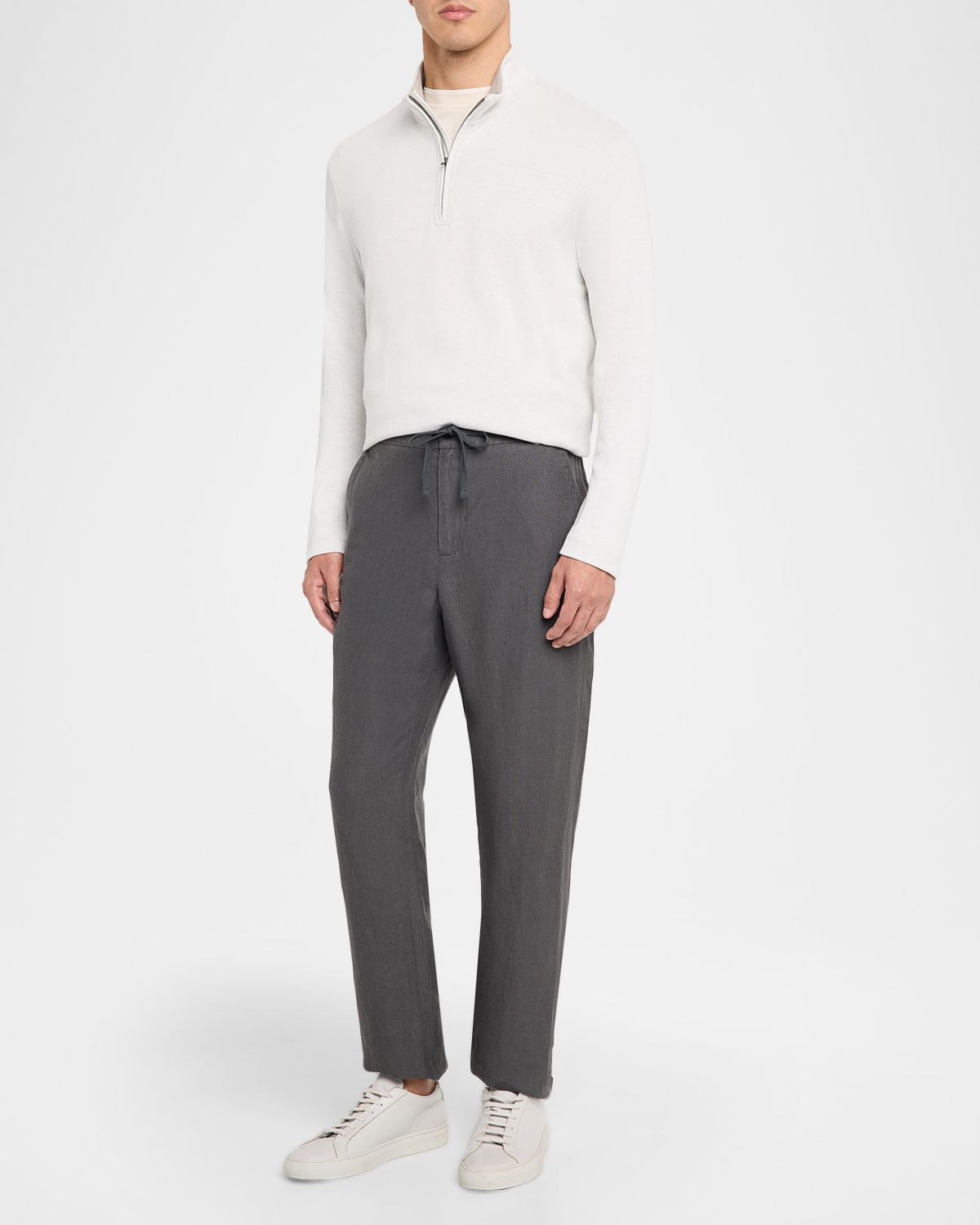 Vince Men 's Cotton Blend Quarter-Zip Sweater