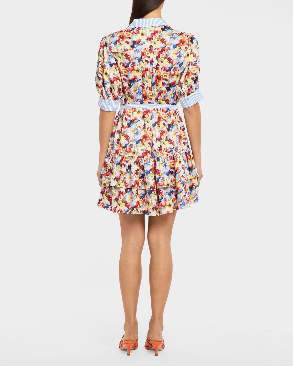 Cinq à Sept Wildflower Bunch Mini Shirtdress | Thumbnail 2