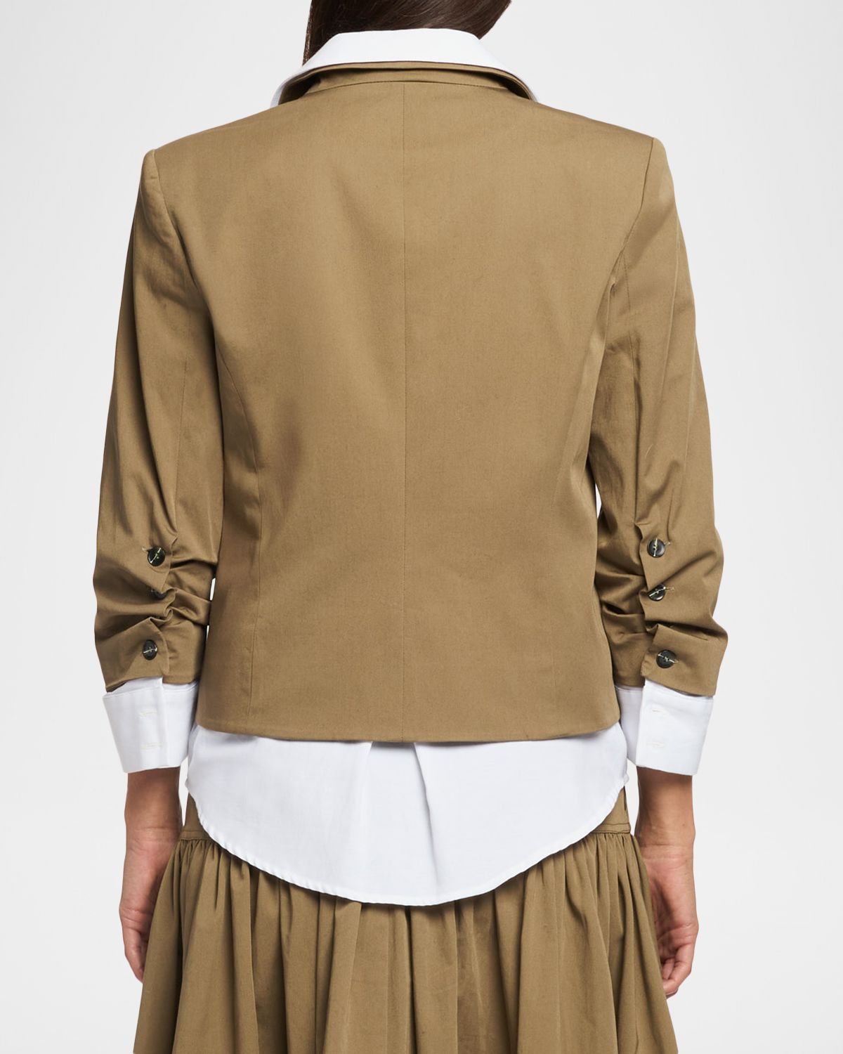 Cinq a Sept Peri Cropped Combo Jacket