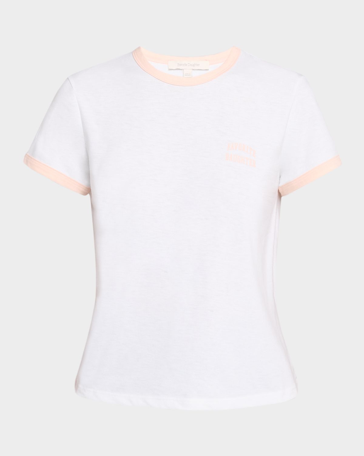 Favorite Daughter The Collegiate Crewneck Ringer T-Shirt