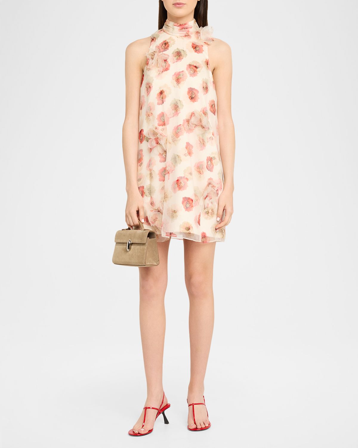 Cinq a Sept Sleeveless Floating Poplin Mini Dress