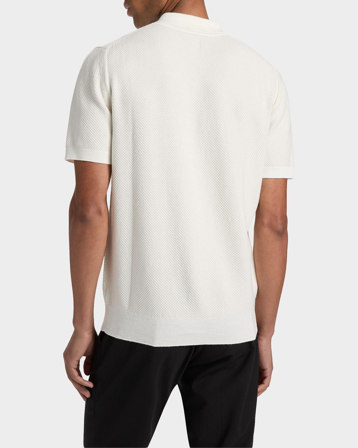 Canali Men 's Piqué-Stitch Cotton Polo Shirt | Thumbnail 3 Canali Men 's Piqué-Stitch Cotton Polo Shirt | Thumbnail 3