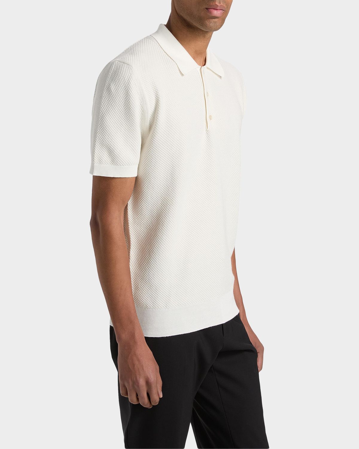 Canali Men 's Piqué-Stitch Cotton Polo Shirt | Thumbnail 7 Canali Men 's Piqué-Stitch Cotton Polo Shirt | Thumbnail 7