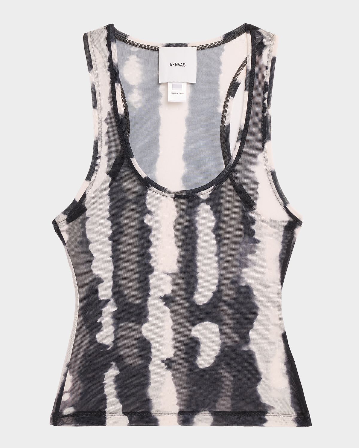 AKNVAS Loni Tie-Dye Mesh Tank Top