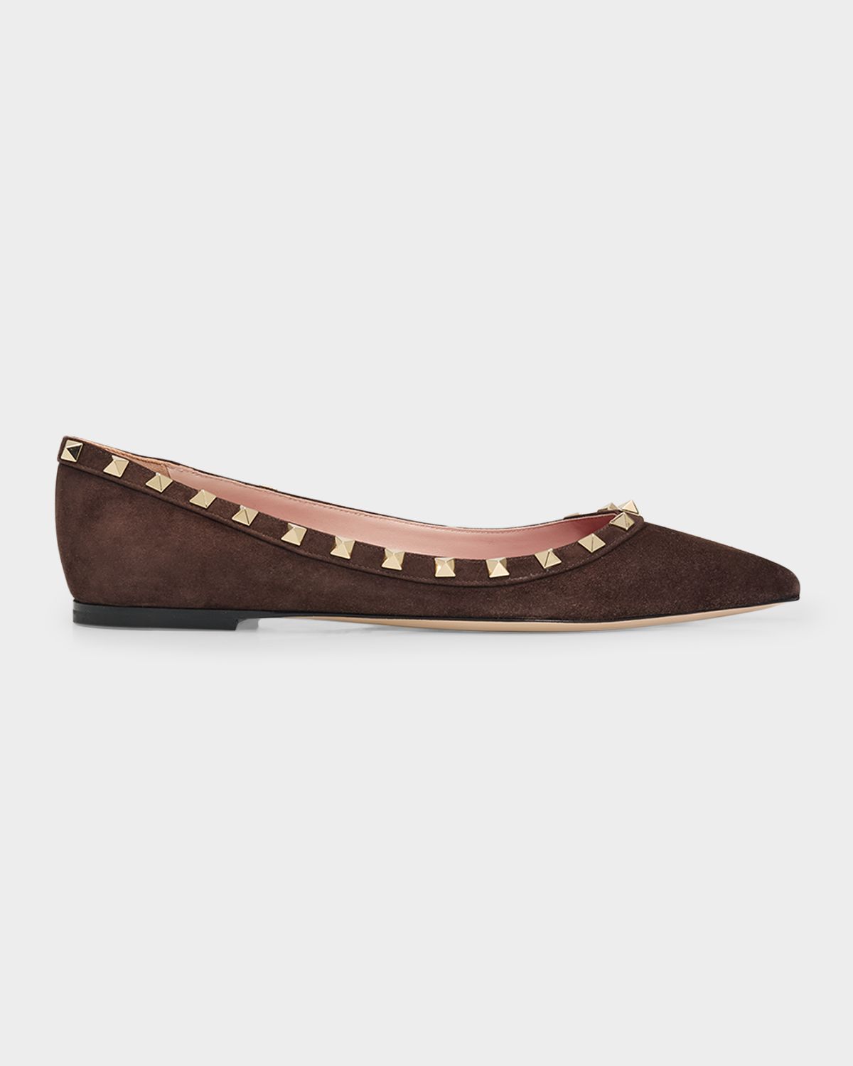 Valentino Garavani 5mm Rockstud Suede Ballerina Flats | Thumbnail 7 Valentino Garavani 5mm Rockstud Suede Ballerina Flats | Thumbnail 7