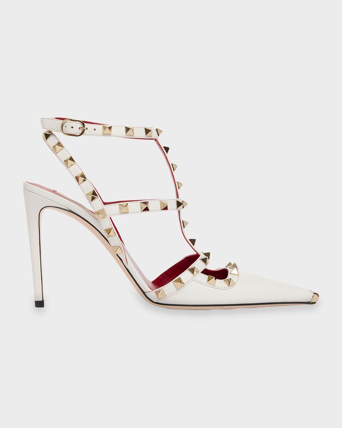 Valentino Garavani 100mm Rockstud Leather Ankle-Strap Pumps | Thumbnail 7 Valentino Garavani 100mm Rockstud Leather Ankle-Strap Pumps | Thumbnail 7