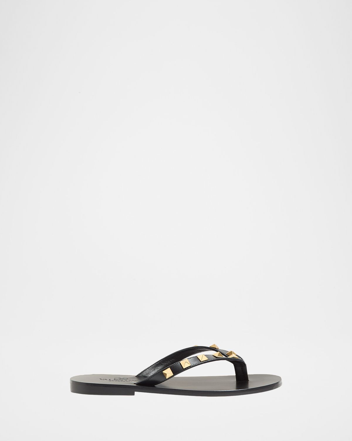Valentino Garavani Rockstud Leather Flat Thong Sandals | Thumbnail 7