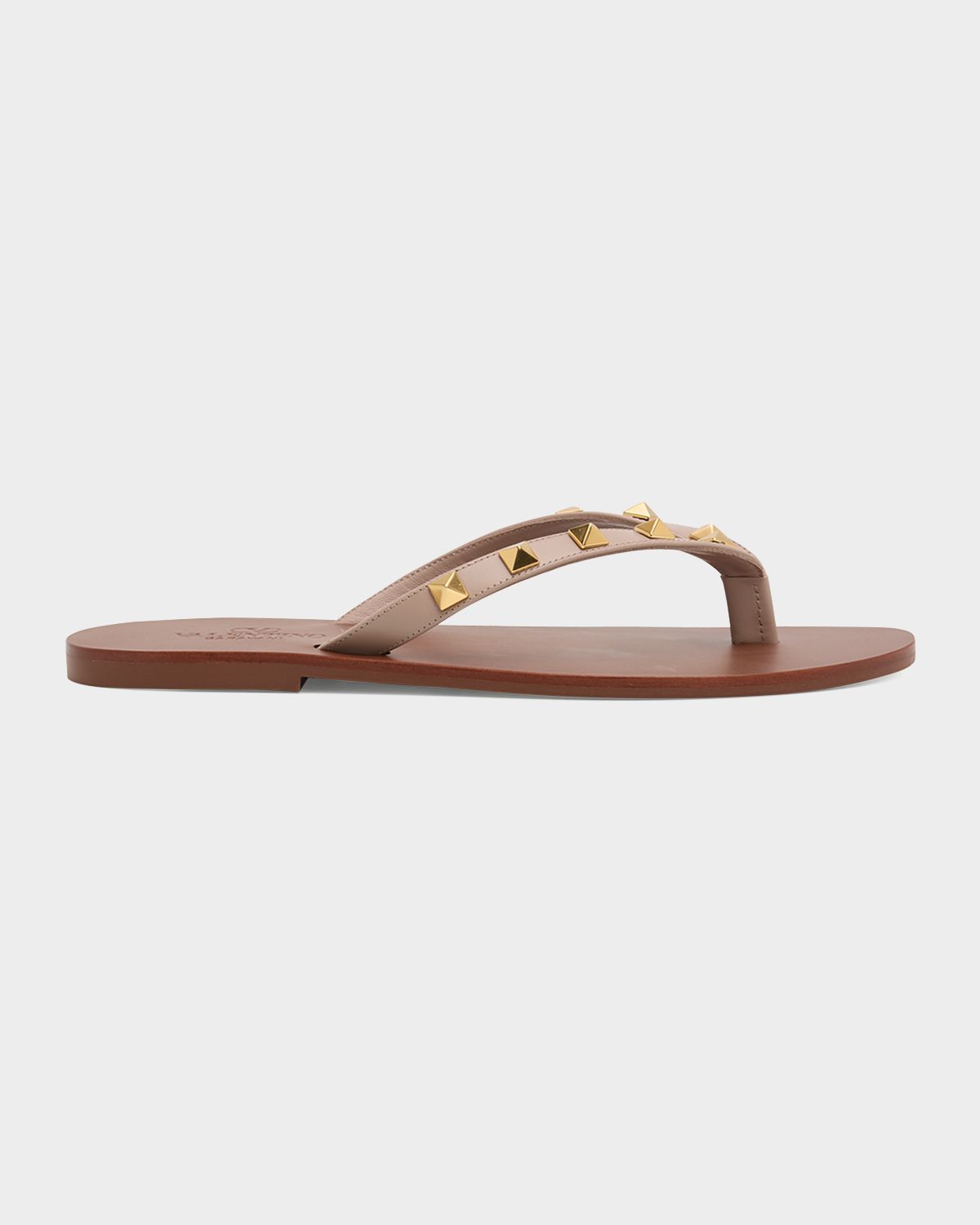 Valentino Garavani Rockstud Leather Flat Thong Sandals | Thumbnail 7