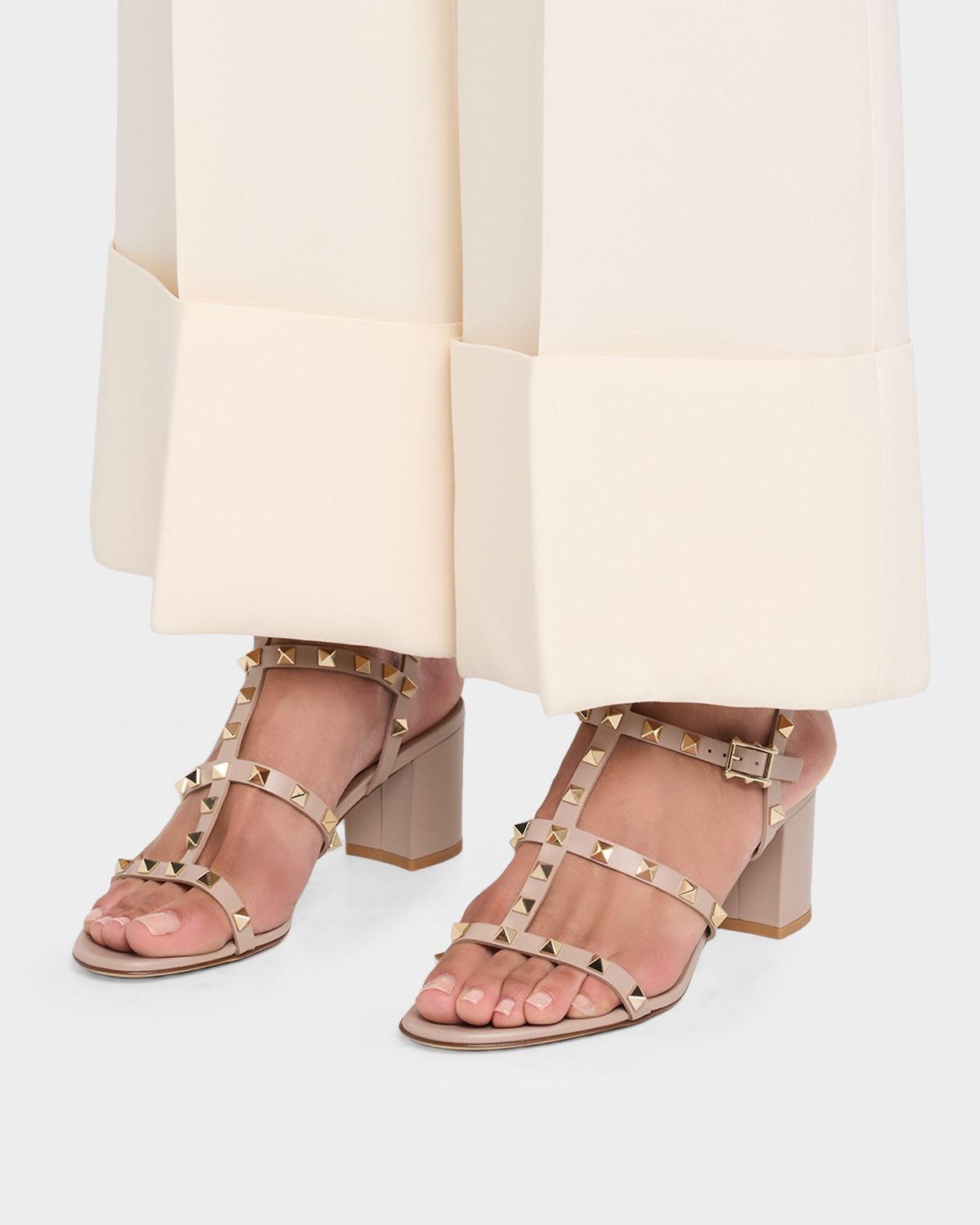Valentino Garavani 60mm Rockstud Leather Caged Sandals | Thumbnail 6