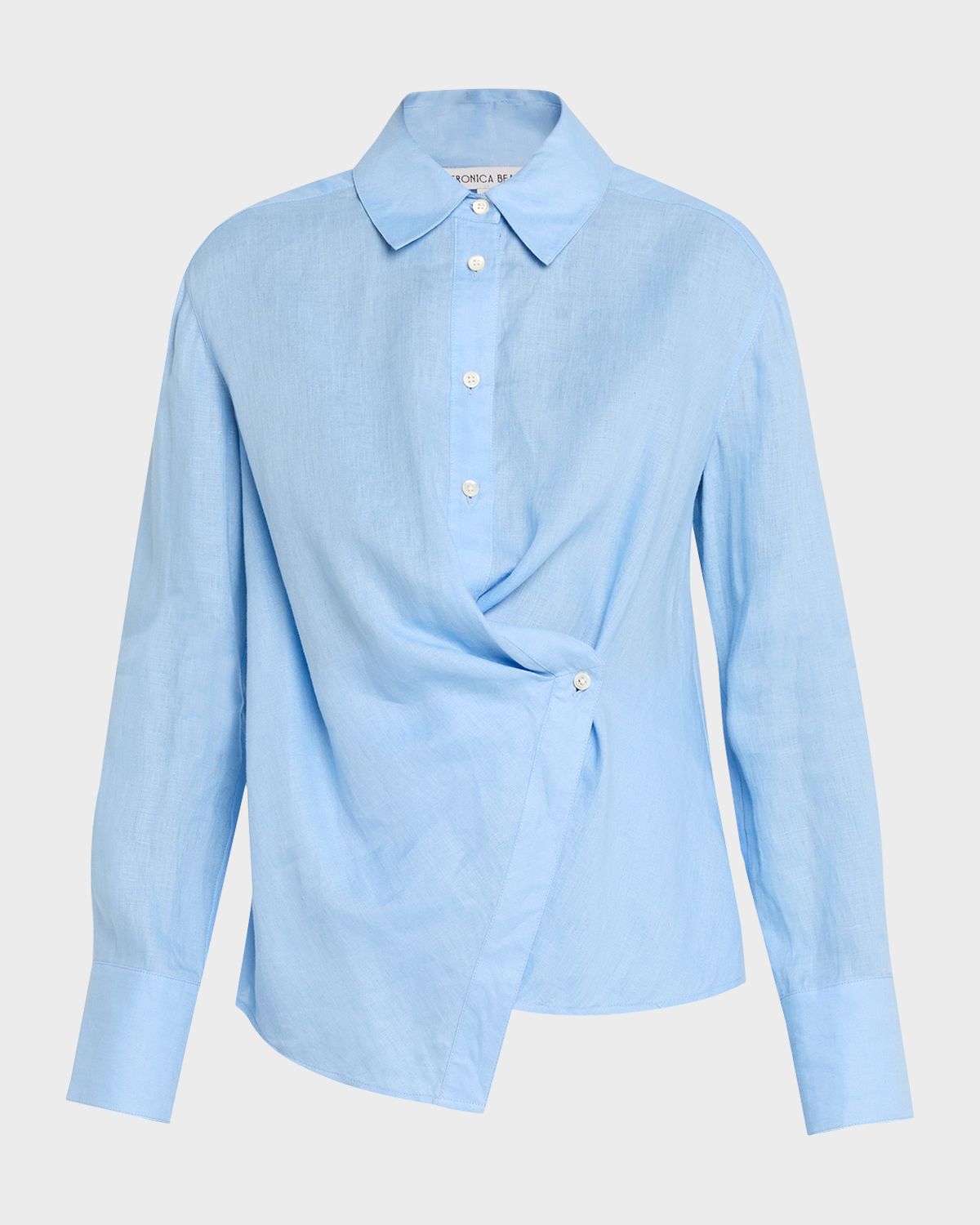 Veronica Beard Perezzi Asymmetric Linen Shirt | Thumbnail 6 Veronica Beard Perezzi Asymmetric Linen Shirt | Thumbnail 6