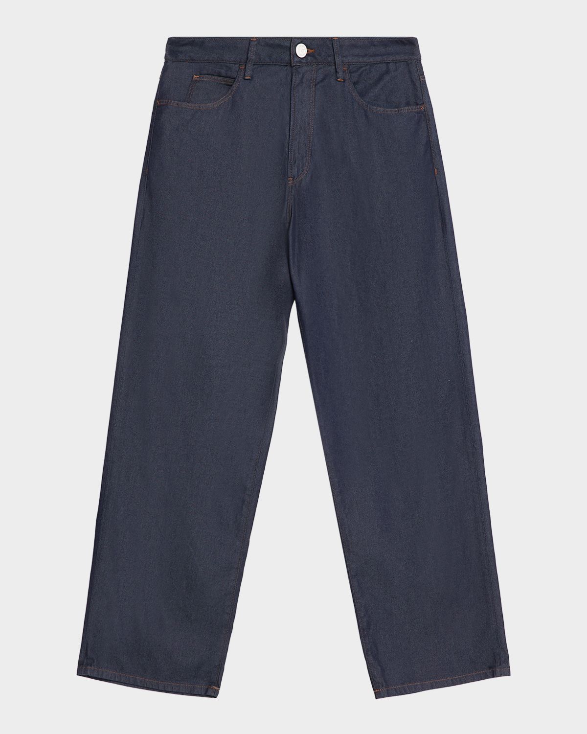 Giorgio Armani Cotton-Silk Straight-Fit Jeans