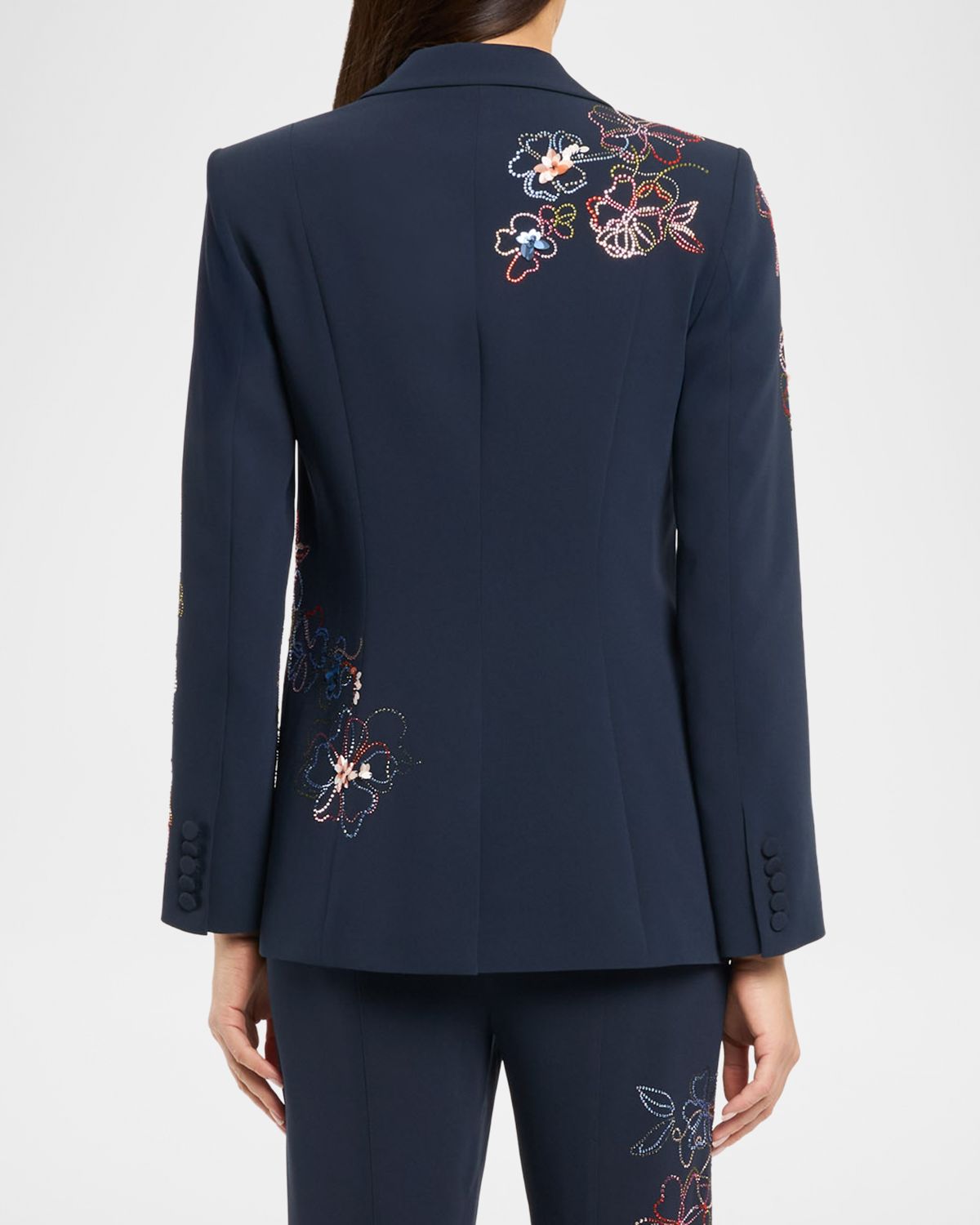 Cinq a Sept Blooming Linework Karlie Blazer