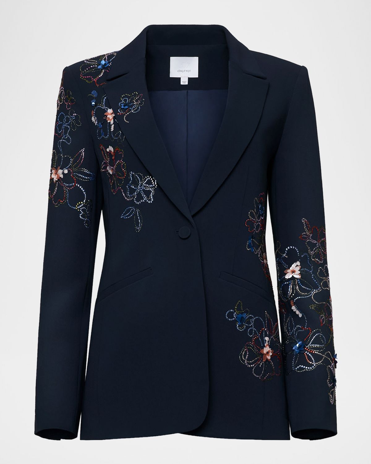 Cinq a Sept Blooming Linework Karlie Blazer