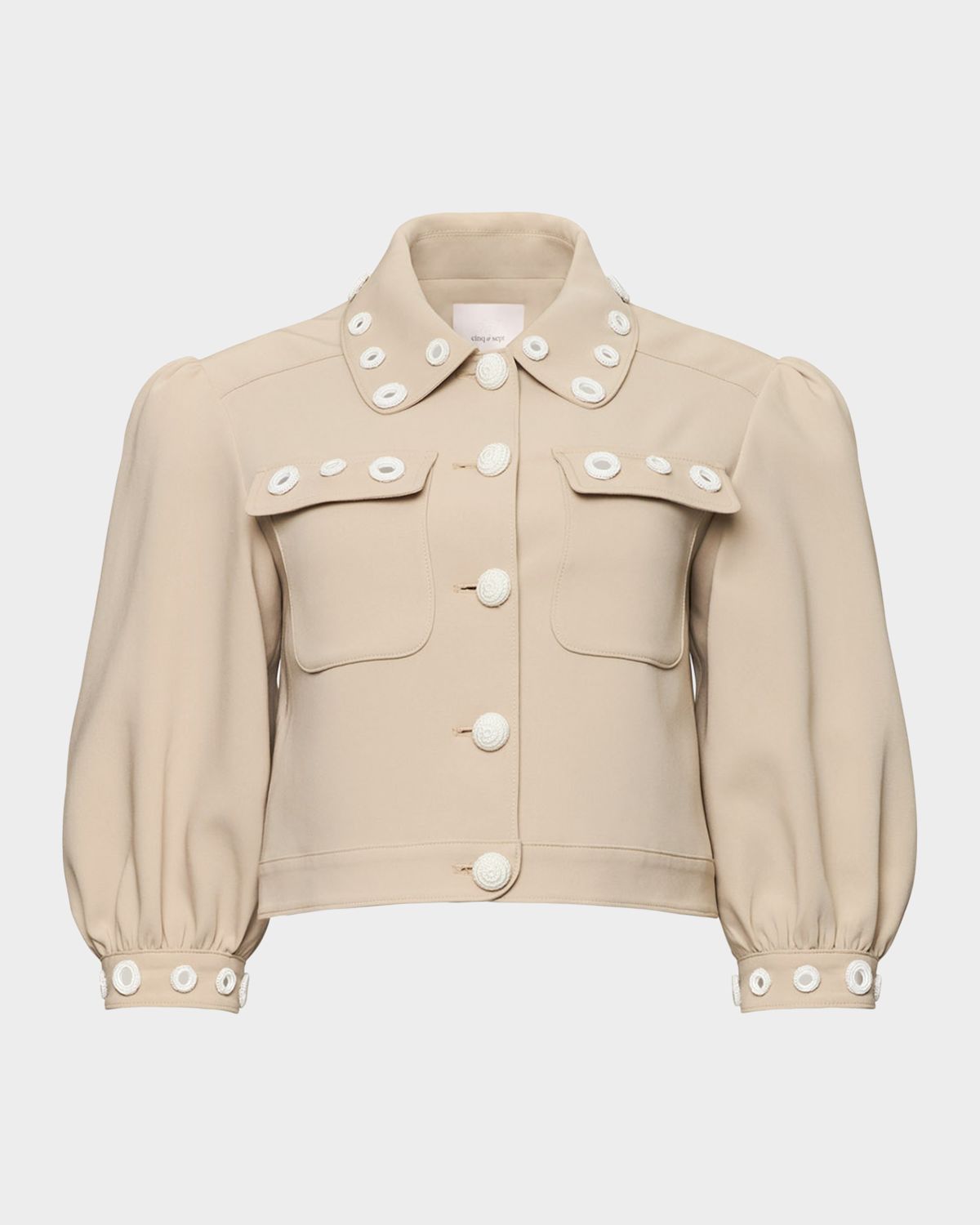 Cinq a Sept Gilliana Crochet Mirror Jacket