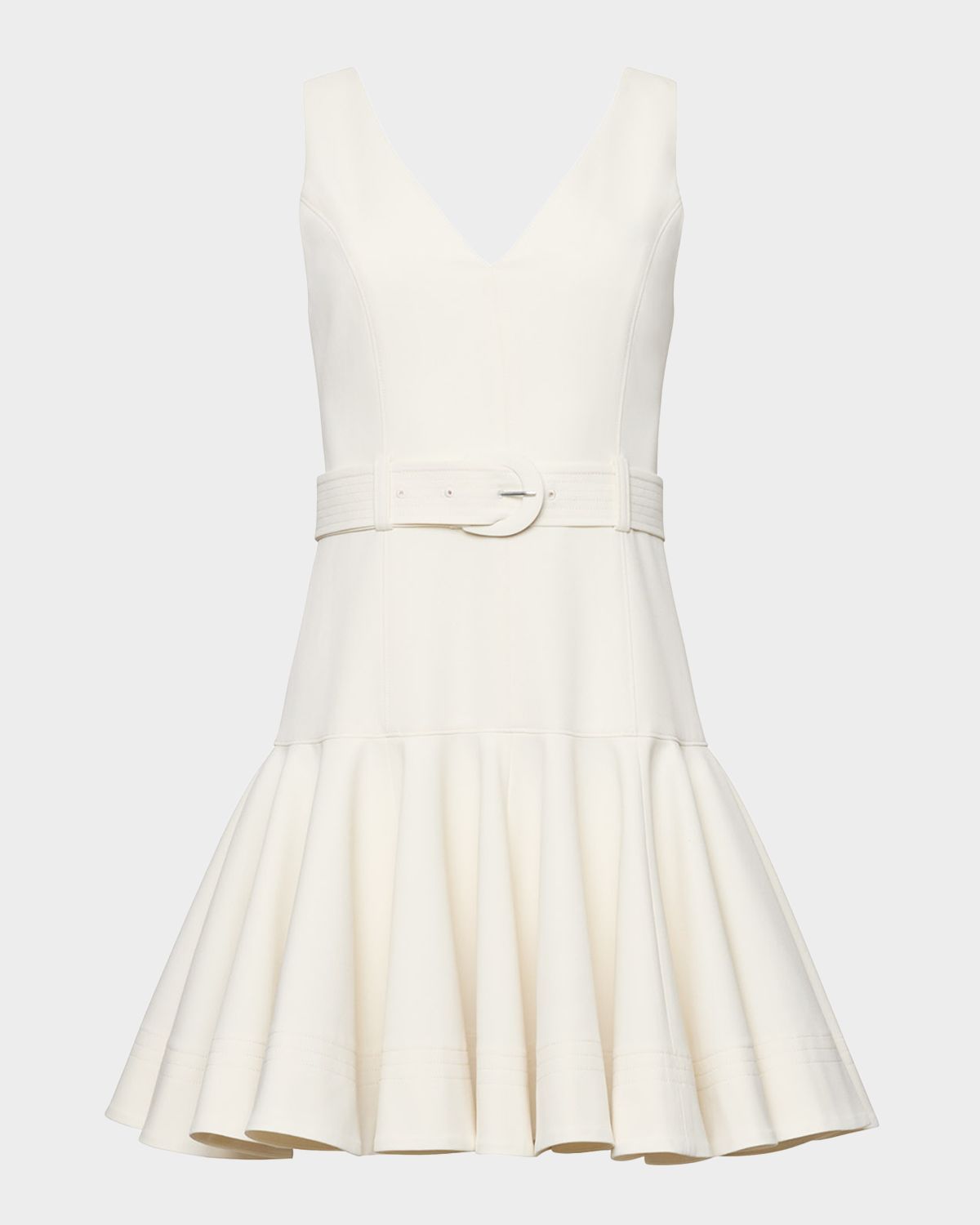 Cinq a Sept Maeve Belted Drop-Waist Mini Dress