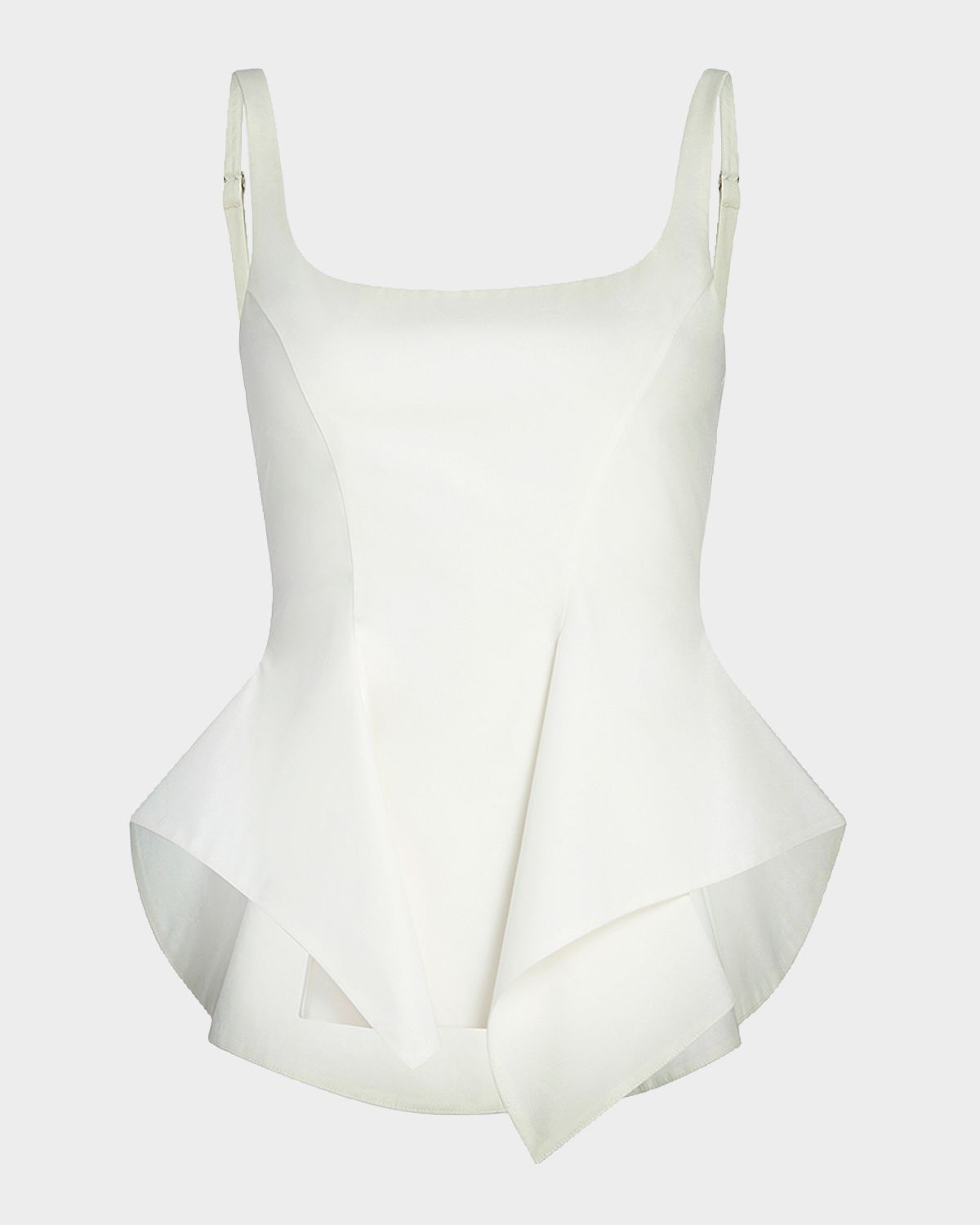 Khaite Loa Asymmetric Peplum Top