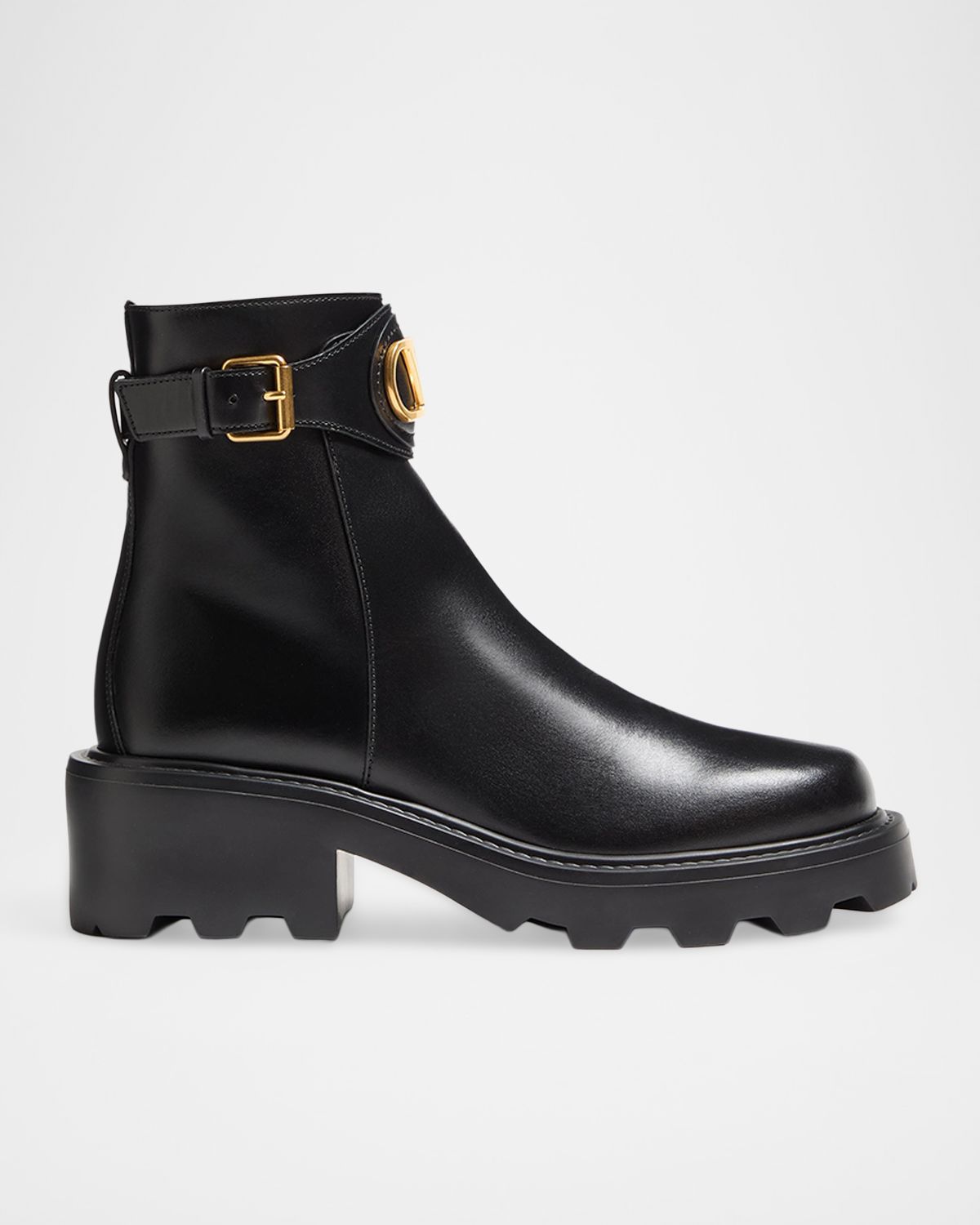 Valentino Garavani 55mm VLogo Signature Chunky Leather Ankle Boots | Thumbnail 8