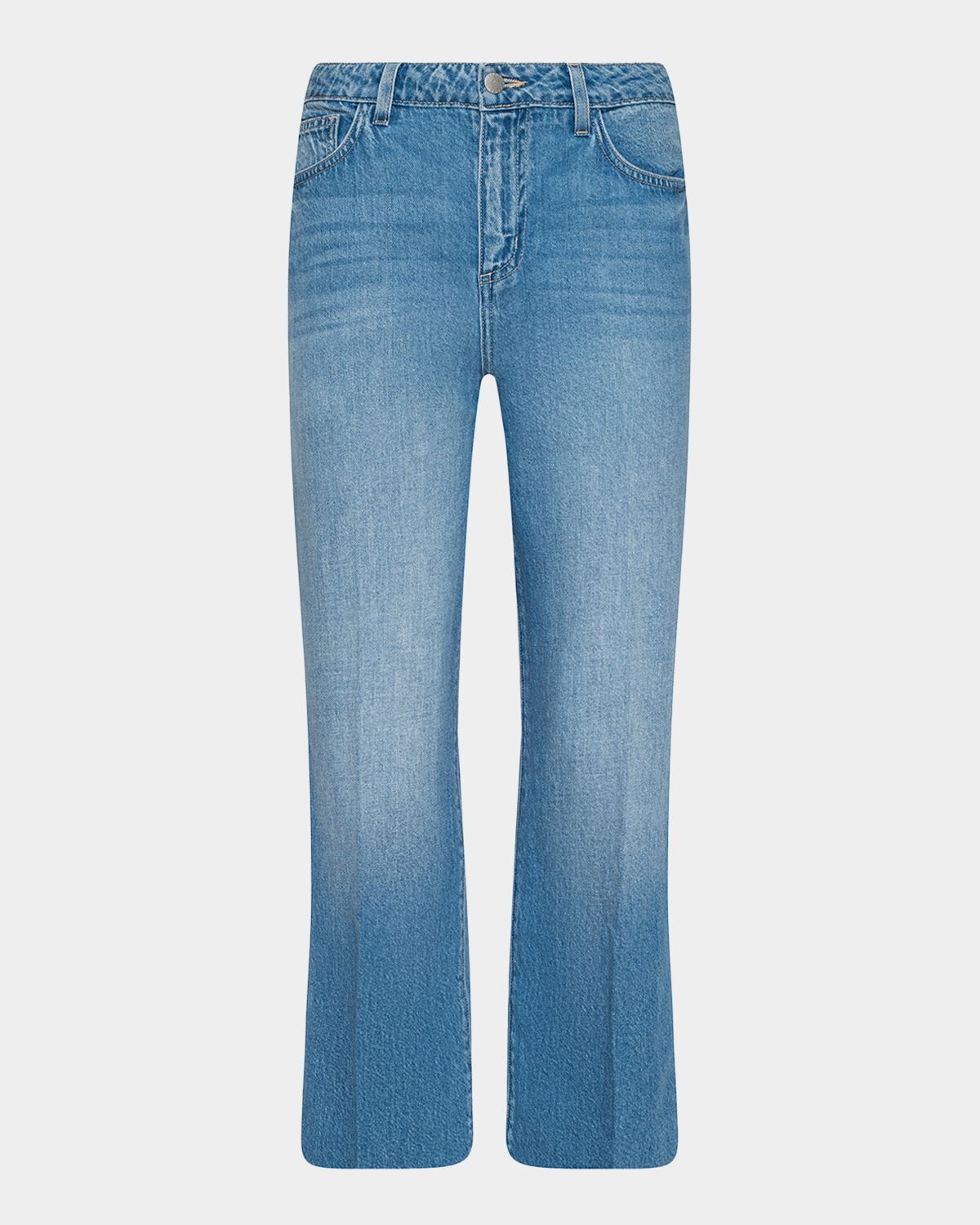 L 'Agence Wanda High-Rise Cropped Wide Jeans