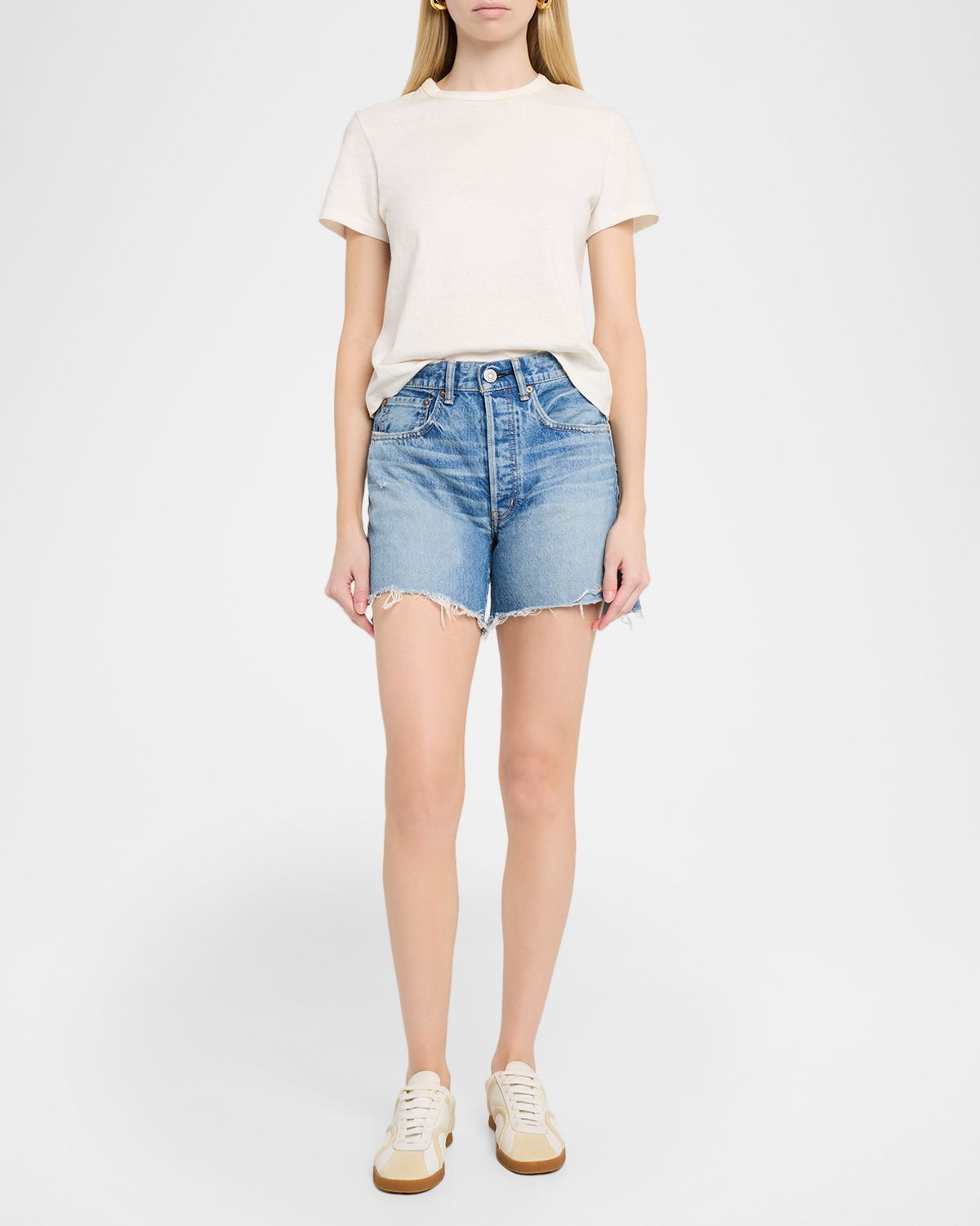MOUSSY VINTAGE Graterford Long Denim Shorts