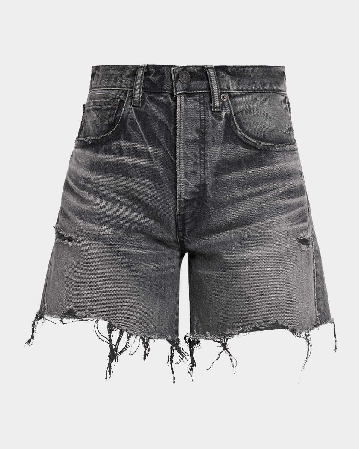 MOUSSY VINTAGE Shirley Distressed Denim Shorts