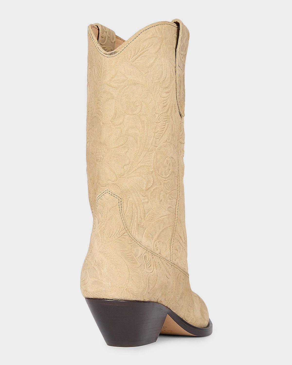 Etoile Isabel Marant Duerto Embossed Suede Cowboy Boots