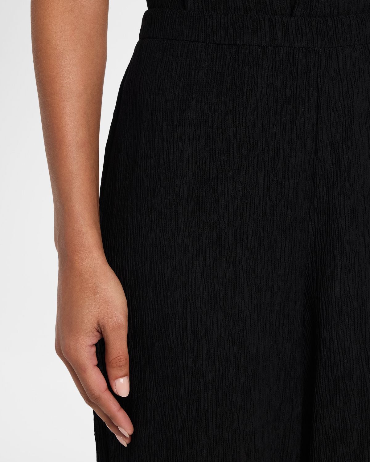 Eileen Fisher Crinkled Wide-Leg Ankle Pants | Thumbnail 4