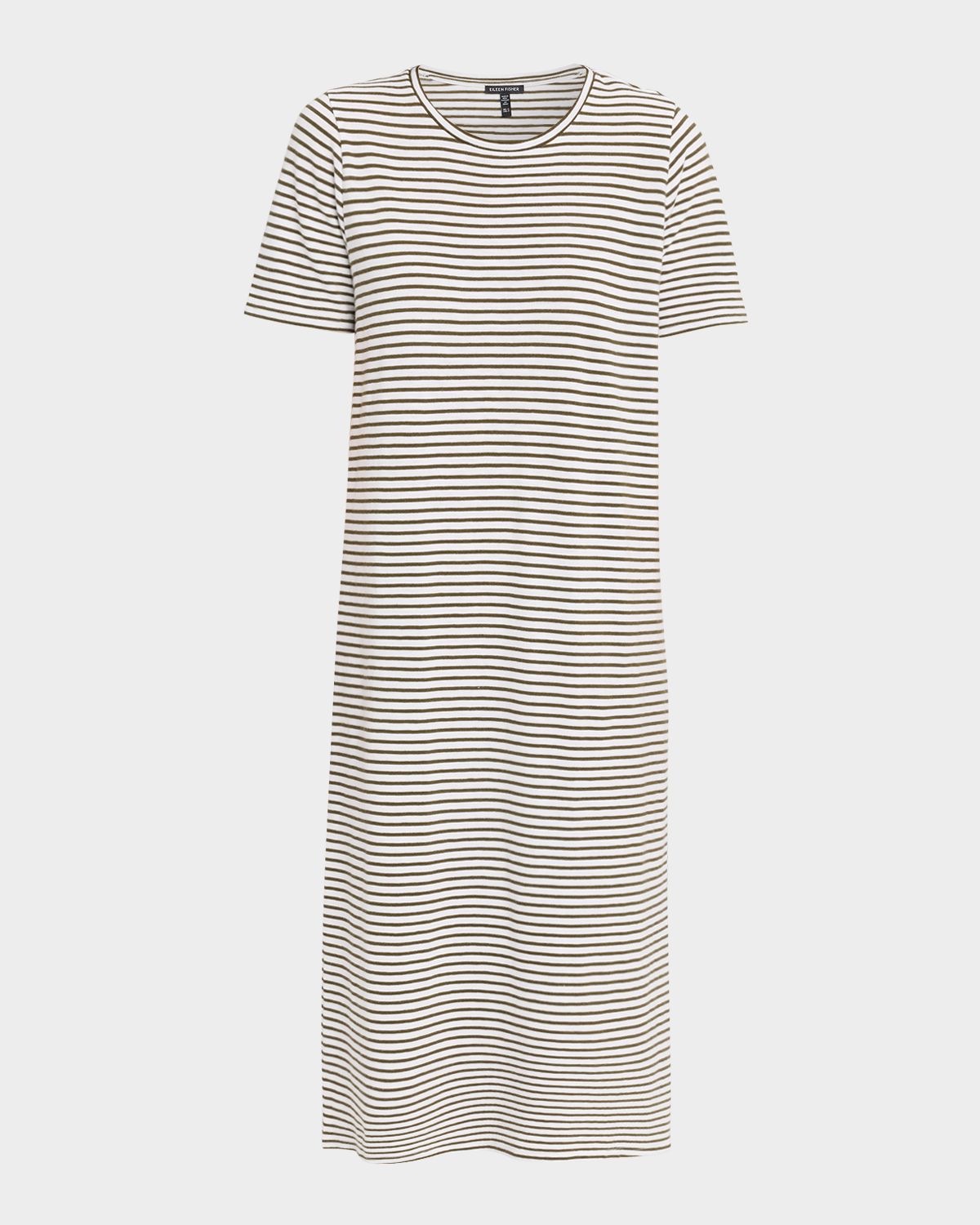 Eileen Fisher Striped Organic Cotton Knit Midi Dress | Thumbnail 6
