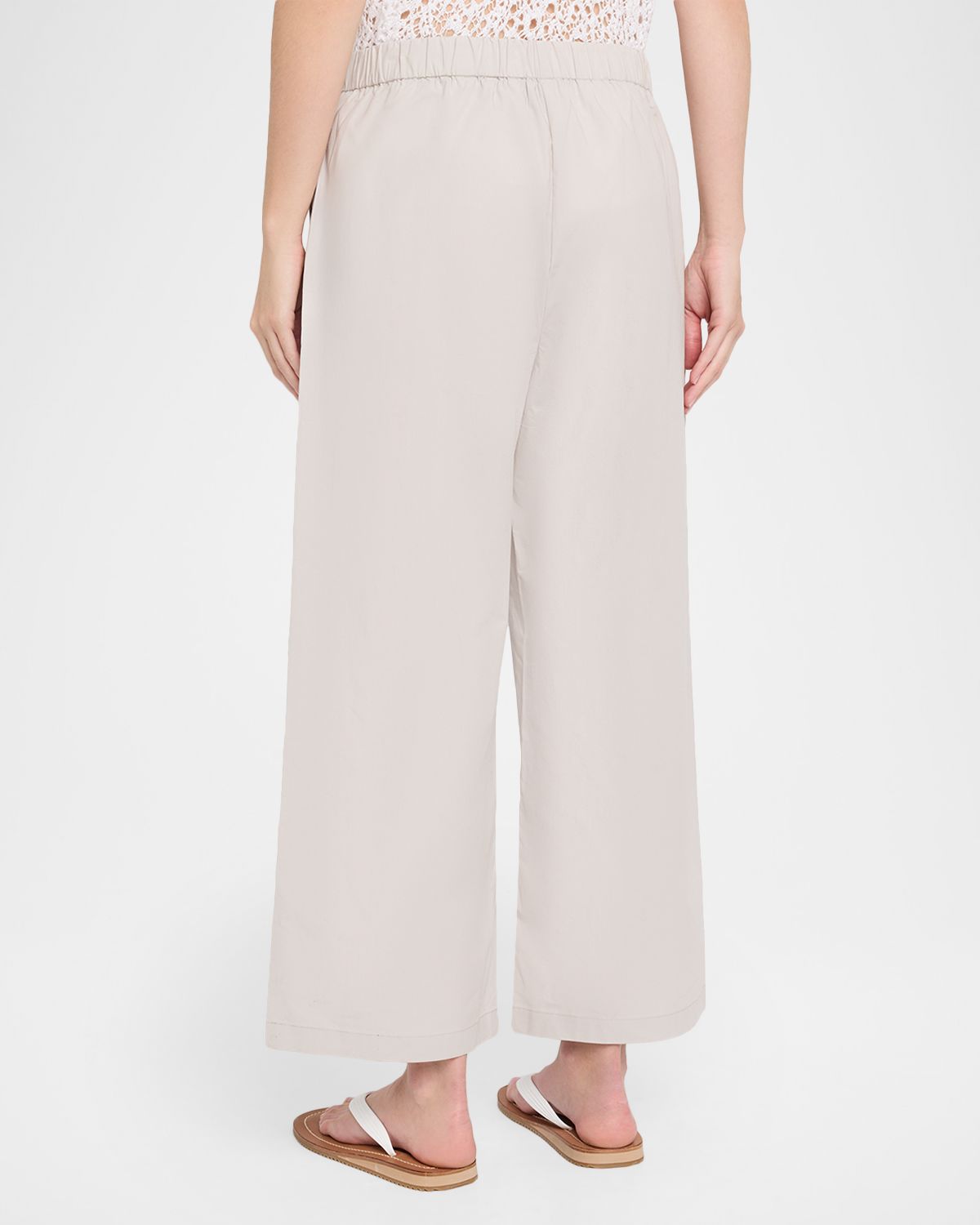 Eileen Fisher Seersucker Check Organic Cotton Pants | Thumbnail 3