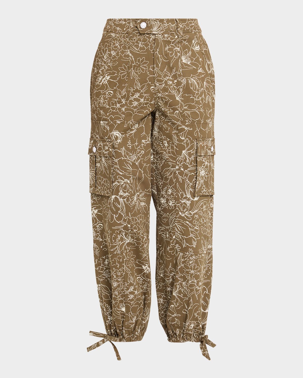 Cinq a Sept Garden Doodle Cargo Pants
