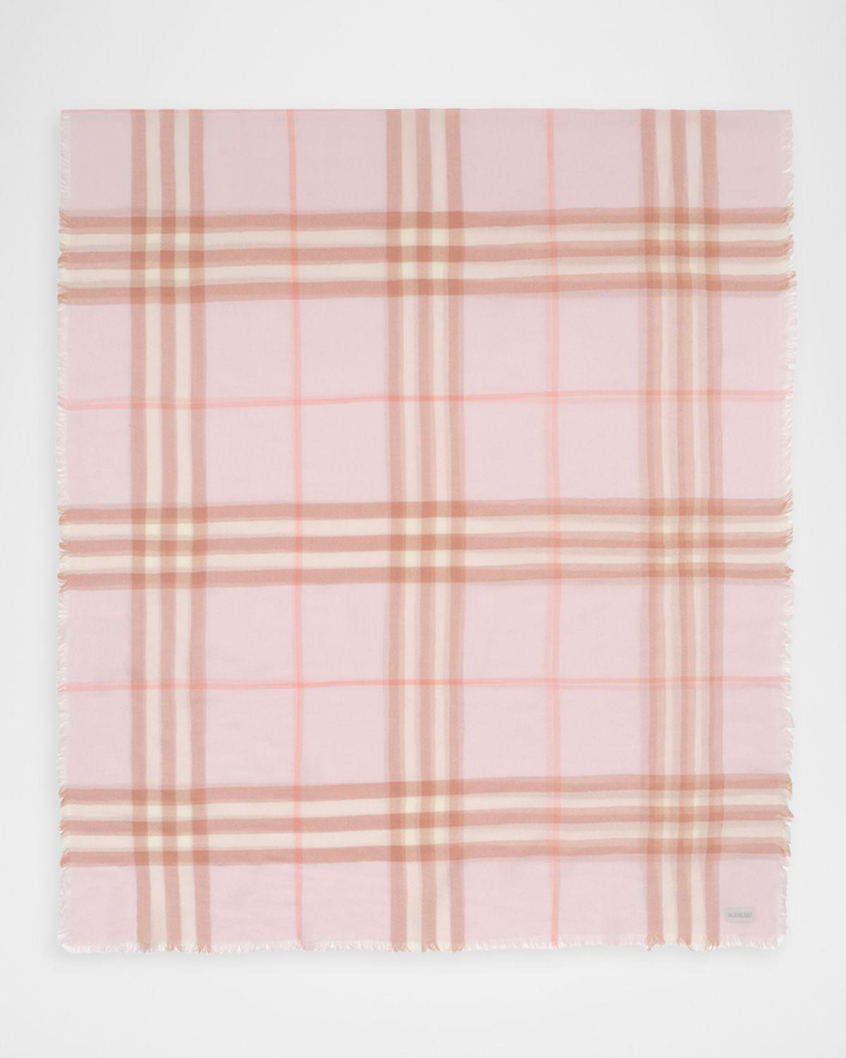 Burberry Wide Check Wool Scarf
